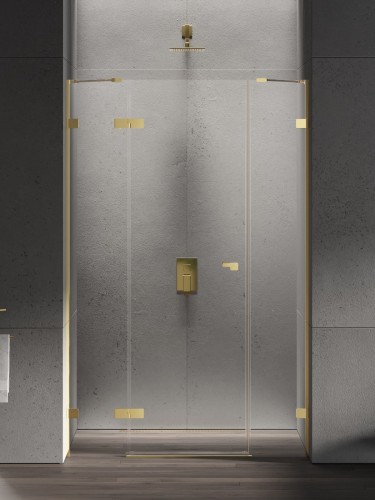 Drzwi prysznicowe New Trendy Eventa Gold Shine lewe czyste