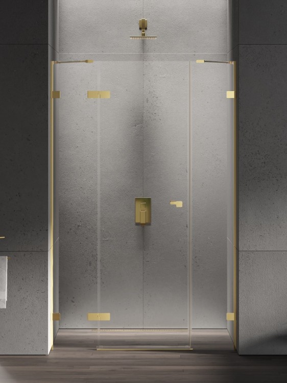 Drzwi prysznicowe New Trendy Eventa Gold Shine lewe czyste