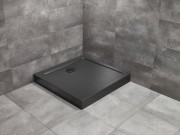 Brodzik kwadratowy Radaway Doros C Compact 90x90 Stone czarny