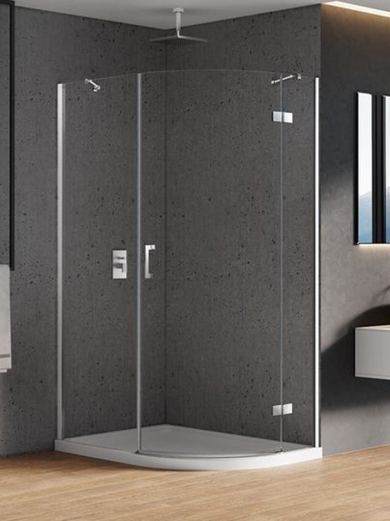 Kabina asymetryczna New Trendy New Merana 120x85x195 lewa, szkło czyste