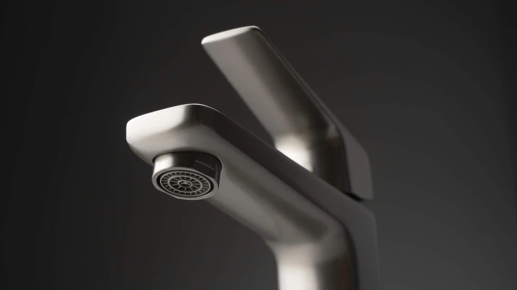 Bateria umywalkowa stojąca titanium Blur Deante