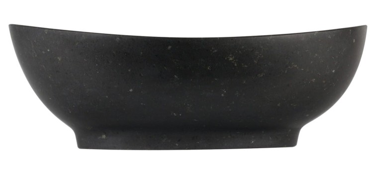 Umywalka kamienna nablatowa Kelud AD naturalnie czarny granit