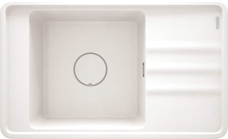 Zlewozmywak granitowy 1-komorowy z ociekaczem alabaster Momi Deante