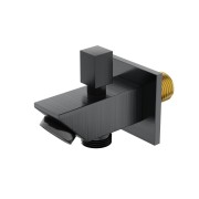 Wylewka wannowo prysznicowa corsan cmw6 gunmetal z przełącznikiem mechanicznym