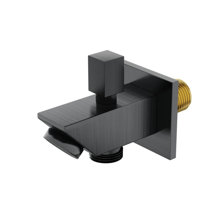 Wylewka wannowo prysznicowa corsan cmw6 gunmetal z przełącznikiem mechanicznym