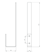 Deante Mokko Uchwyt na zapas papieru Bianco