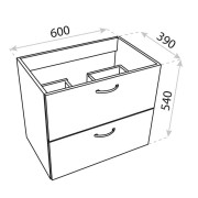 Szafka wisząca Basic Barato 600 Lavita