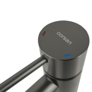 Bateria umywalkowa podtynkowa corsan cmb7515gm lugo z wylewką gunmetal