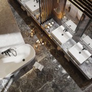 Deante Temisto Nero Bateria wannowa z kompletem natryskowym