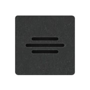 Brodzik prostokątny PROTOS Black Stone 100x180 Schedpol Schedline, czarny