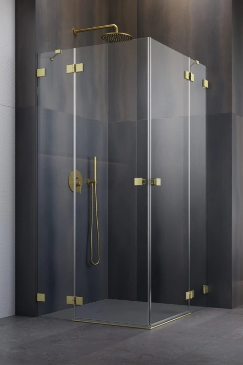 Kabina prysznicowa Essenza Pro Brushed Gold KDD Radaway złota