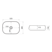 Umywalka nablatowa Pastel Lavita