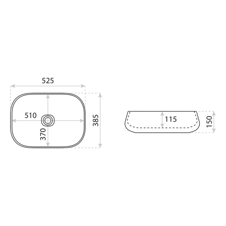 Umywalka nablatowa Pastel Lavita
