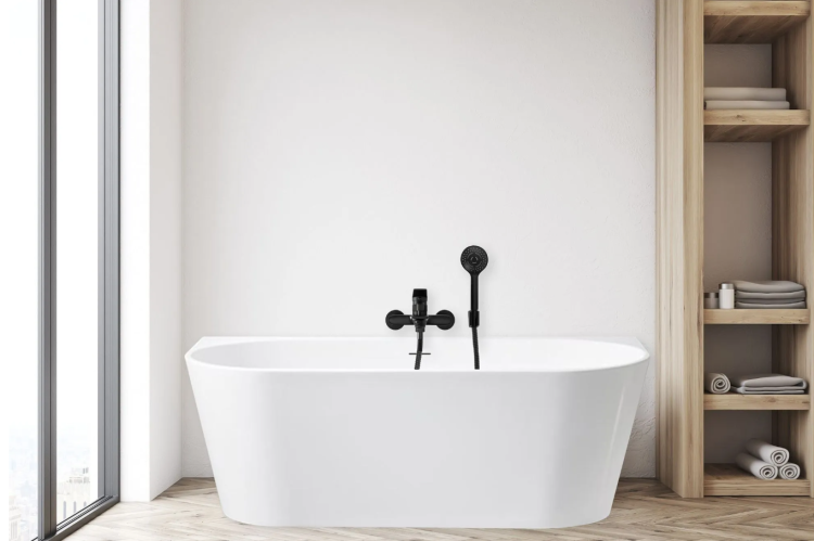 Wanna akrylowa przyścienna Capri 150x75 cm REA