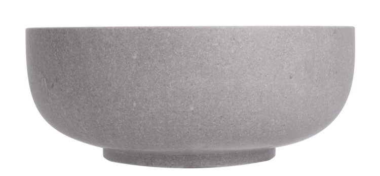 Umywalka kamienna nablatowa Apo AD naturalnie szary marmur