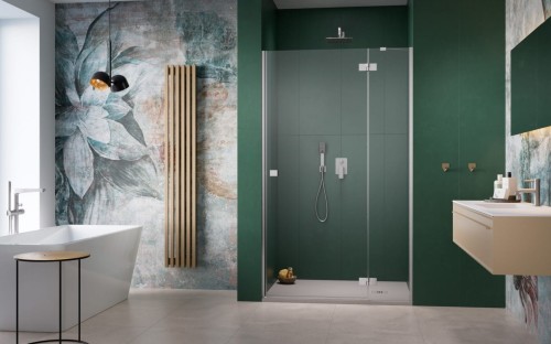 Drzwi prysznicowe Radaway Essenza Brushed Nickel DWJ prawe