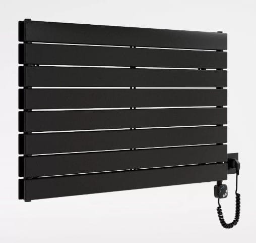 Grzejnik wodno-elektryczny Solis podwójny czarny 59,5x100 Luxrad