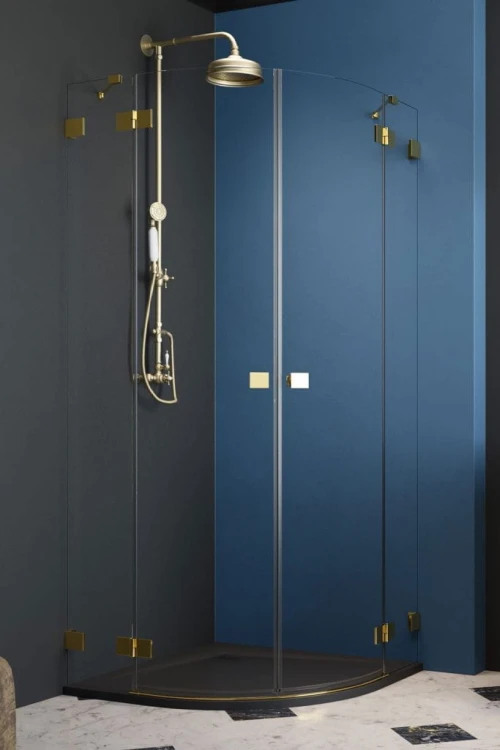 Kabina Radaway Essenza Pro Gold PDD 80x80x200 szkło przejrzyste