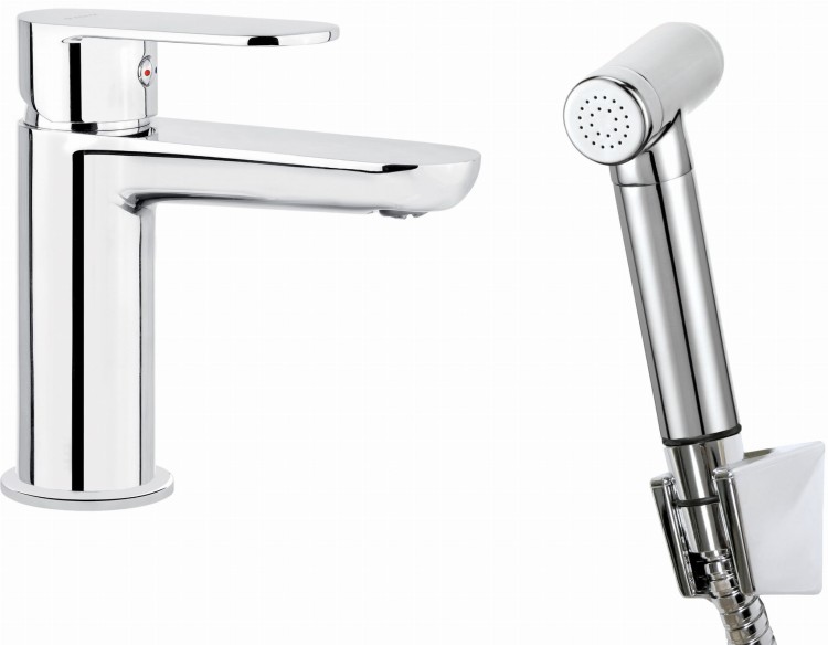 Bateria umywalkowa ze słuchawką typu bidetta Deante Alpinia