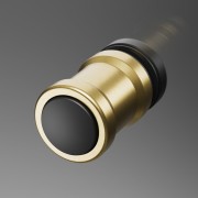 Drzwi prysznicowe Radaway Nes Brushed Gold DWB lewe