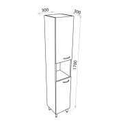 Słupek stojący Basic Barato 300 Lavita