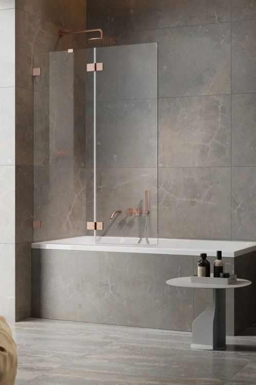 Parawan nawannowy Radaway Essenza Pro Brushed Copper PND II lewy