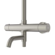 Kolumna pryszniowa lugo cmn01tbslw deszczownica 25cm termostat wylewka obrotowa stal szczotkowana