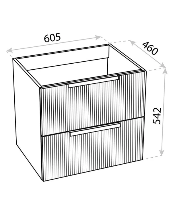 Szafka wisząca Oklahoma Wood Black 600 Lavita