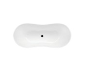 Wanna wolnostojąca Besco VIYA GLAM 160x70 grafitowa