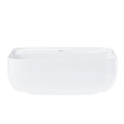 Umywalka nablatowa corsan 649902 kwadratowa 395x395x145 mm z otworem na baterię