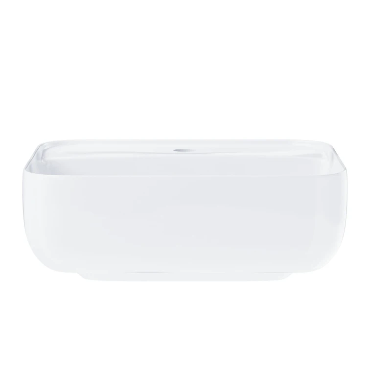 Umywalka nablatowa corsan 649902 kwadratowa 395x395x145 mm z otworem na baterię