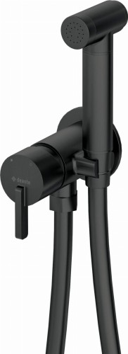 Bateria bidetowa podtynkowa ze słuchawką typu bidetta Silia Deante nero