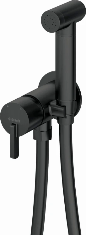 Bateria bidetowa podtynkowa ze słuchawką typu bidetta Silia Deante nero