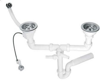 Syfon zlewozmywakowy McAlpine HC7HC12-POL2-25