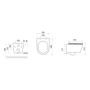 Miska wisząca wc Praia Lavita