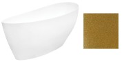 Wanna wolnostojąca Besco Keya Glam 165x70 złota
