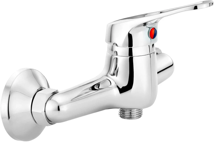 Bateria prysznicowa ścienna chrom Lobo Deante