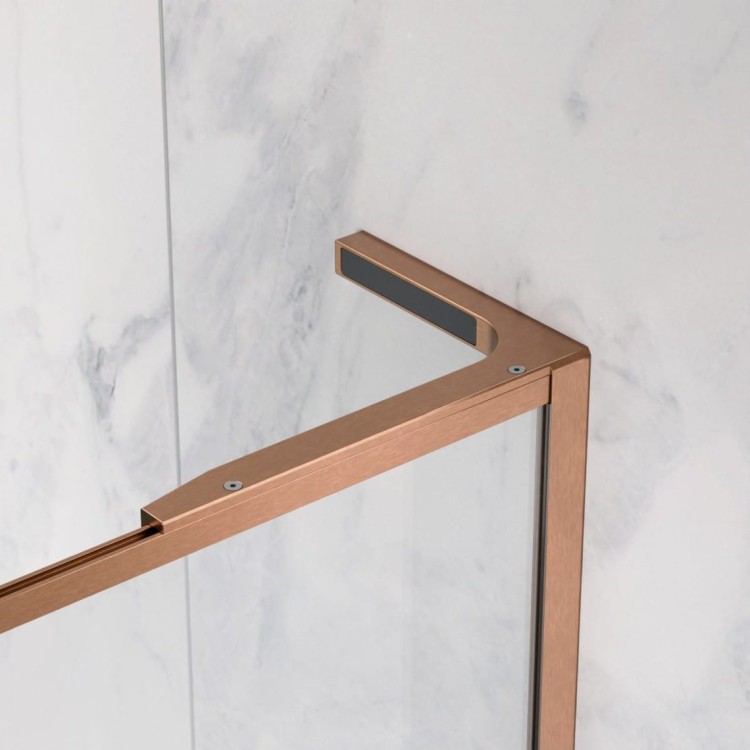 Kabina prysznicowa walk-in Radaway Modo F SL Brushed Copper II prawa