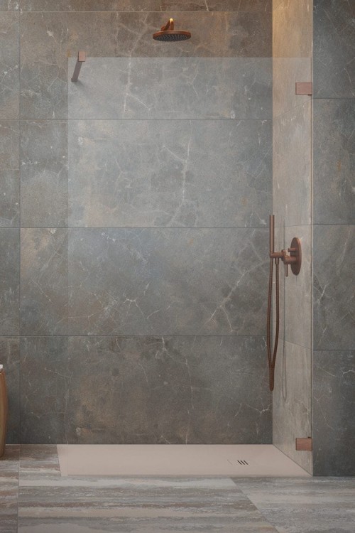 Kabina prysznicowa Radaway Essenza Pro 8 Brushed Copper Walk-in II