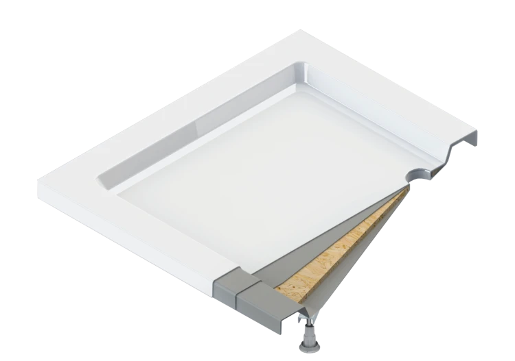 Brodzik akrylowy prostokątny 80x90 cm Jasmin Deante KGJ 049B