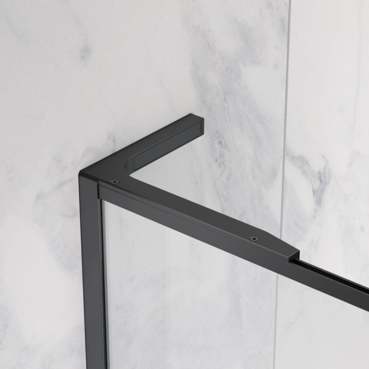 Kabina prysznicowa walk-in Radaway Modo F SL Black II lewa