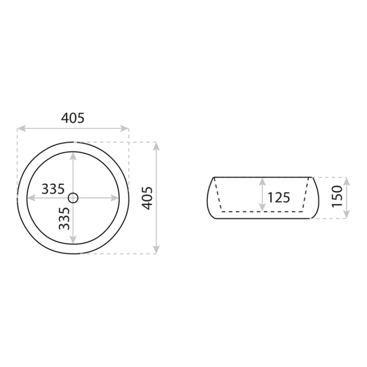 Umywalka nablatowa Graciosa Lavita