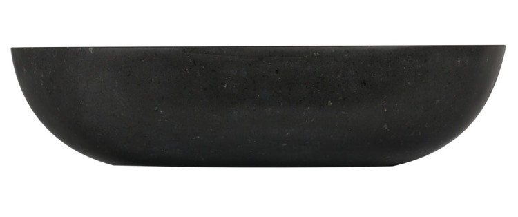 Umywalka kamienna nablatowa Pinatubo AD naturalnie czarny granit