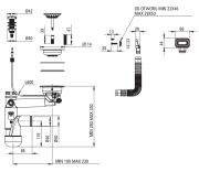 Zlewozmywak granitowy 1-komorowy z ociekaczem Eridan Deante ZQET713
