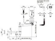 Zlewozmywak granitowy magnetyczny 1-komorowy z ociekaczem grafit metalik Deante Magnetic