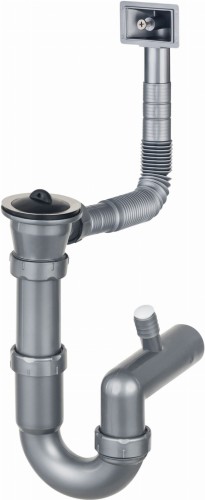 Deante  Syfon do zlewozmywaków stalowych nakładanych 1-komorowych