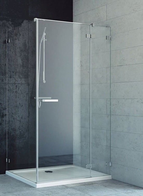 Kabina prostokątna Radaway Euphoria KDJ 80x100x200 prawa, szkło przejrzyste