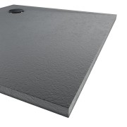 Brodzik półokrągły LIBRA Anthracite Stone 90x90 Schedpol Schedline, antracyt