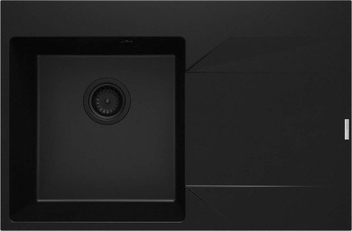 Zlewozmywak granitowy 1-komorowy z ociekaczem prawy nero Evora Deante