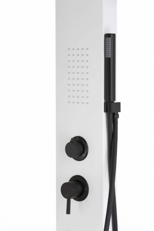 Corsan alto a017 biały led z czarnym wykończeniem